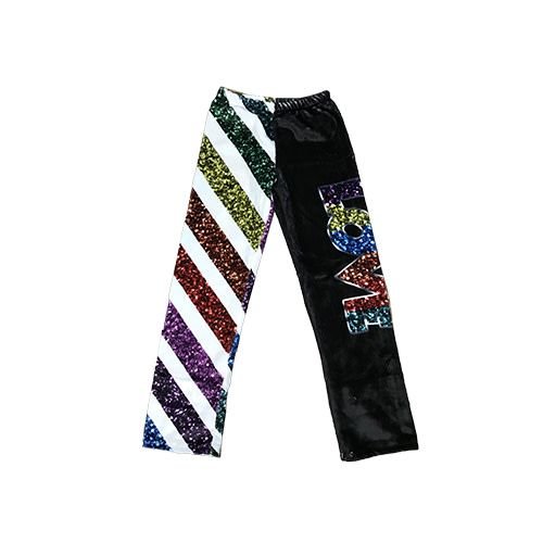 Glitter Stripe Fuzzy Pants Glitter Stripe Fuzzy Pants