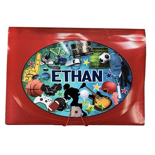 Sporty Collage 7-Pocket File Sporty Collage 7-Pocket File