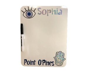 Evil Eye Hamsa Dry Erase Board Bee Bee Designs Summer Camp Headquarters