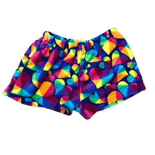 Prism Hearts Fuzzy Shorts Prism Hearts Fuzzy Shorts