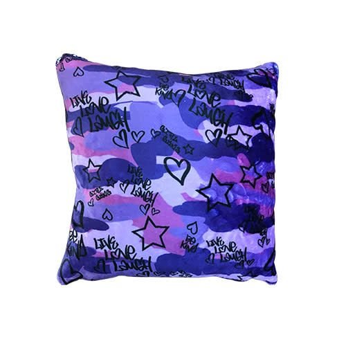 Purple Camo Sequin Pillow Purple Camo Sequin Pillow