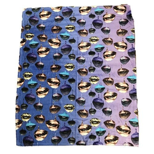Dripping Lips Throw Blanket Dripping Lips Throw Blanket