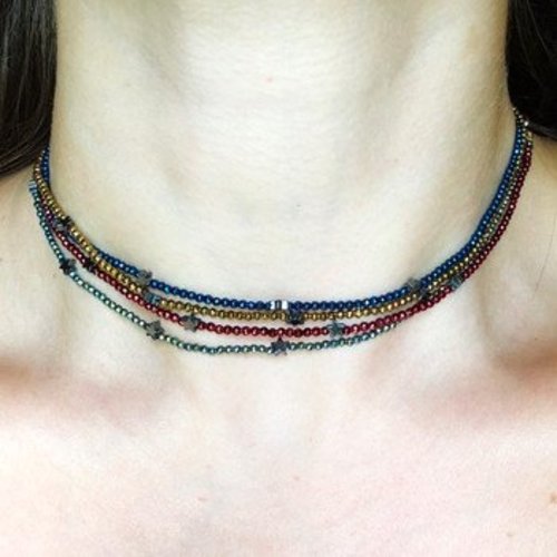 Little Stars Beaded Choker Little Stars Beaded Choker