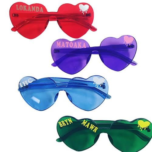 Heart Camp Name Glasses Heart Camp Name Glasses