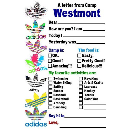 3 Stripes Fill-In Notecards 3 Stripes Fill-In Notecards