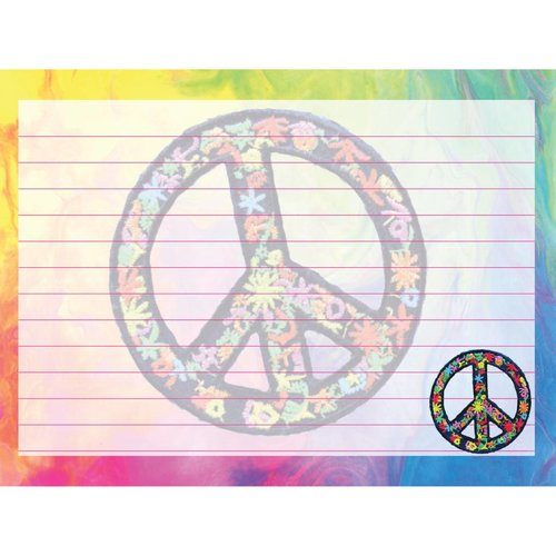 Detailed Peace Sign Notecards Detailed Peace Sign Notecards