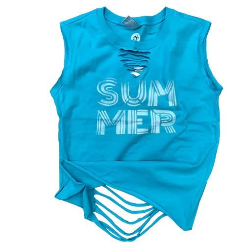 Summer Ribboned Muscle Shirt Summer Ribboned Muscle Shirt