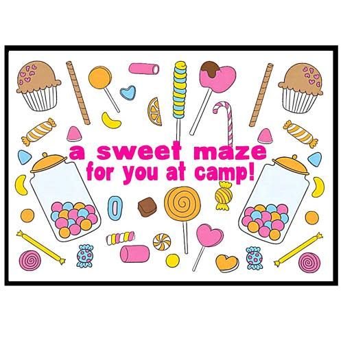 Candy Maze Camp Card Candy Maze Camp Card