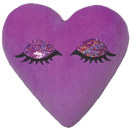 Sleeping Heart Reversible Sequin Pillow Sleeping Heart Reversible Sequin Pillow