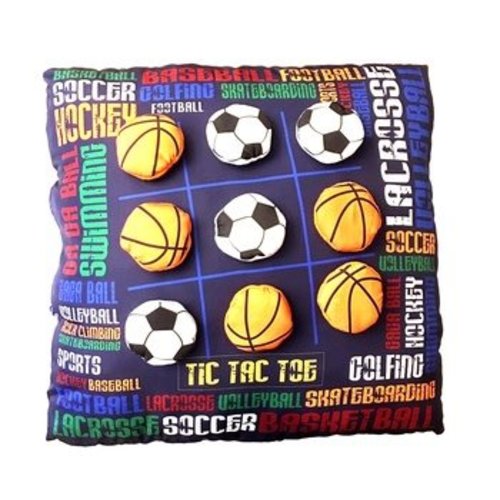 Sports Graffiti Tic Tac Toe Pillow Sports Graffiti Tic Tac Toe Pillow