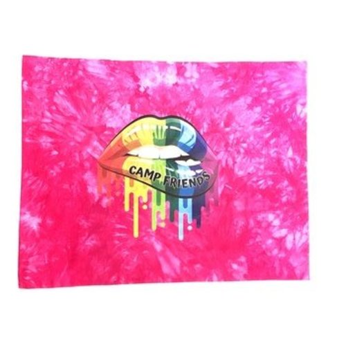 Camp Friends Lips Autograph Pillow Case Camp Friends Lips Autograph Pillow Case