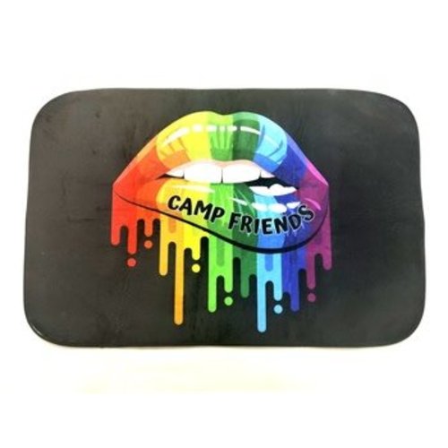 Rainbow Dripping Lips Mat Rainbow Dripping Lips Mat