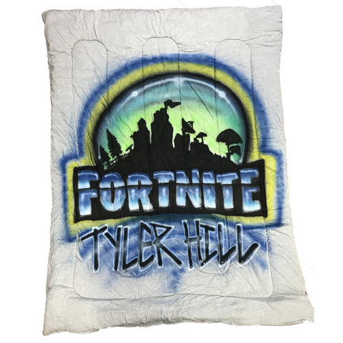 Airbrushed Fortnite Comforter Airbrushed Fortnite Comforter