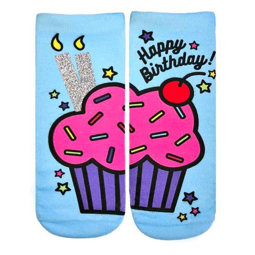 Birthday Cupcake Glitter Ankle Socks Birthday Cupcake Glitter Ankle Socks