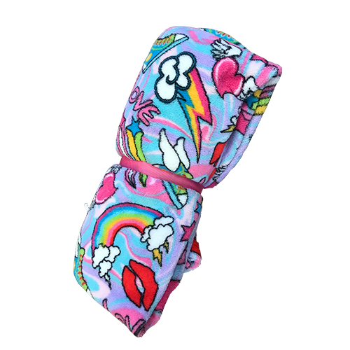 Love and Rainbows Fuzzy Blanket Love and Rainbows Fuzzy Blanket