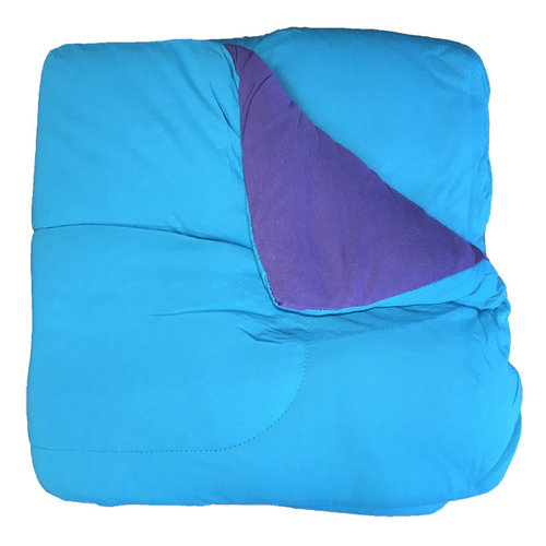 Reversible Turquoise/Purple Jersey Comforter Reversible Turquoise/Purple Jersey Comforter
