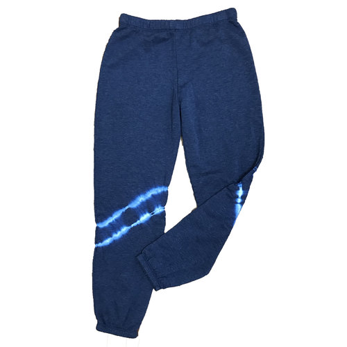 Blue Tie Dye Stripe Sweatpants Blue Tie Dye Stripe Sweatpants