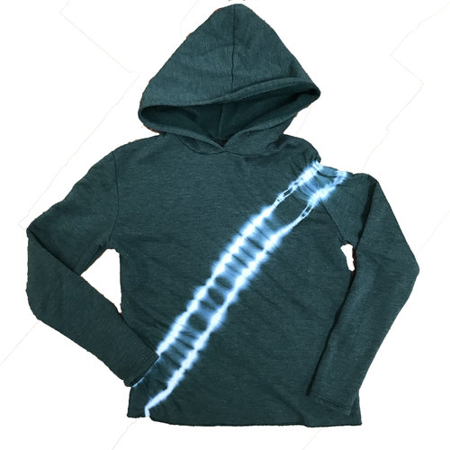 Hunter Green Tie Dye Stripe Sweatshirt Hunter Green Tie Dye Stripe Sweatshirt