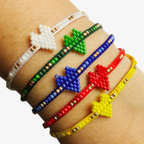 Camp Heart Beaded Bracelet Camp Heart Beaded Bracelet