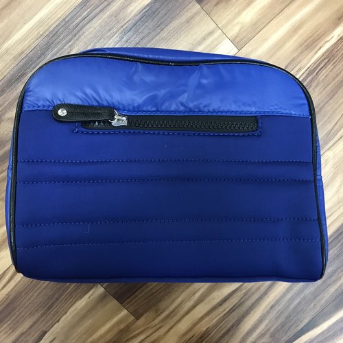 Blue Neoprene Quilted Toiletry Bag Blue Neoprene Quilted Toiletry Bag