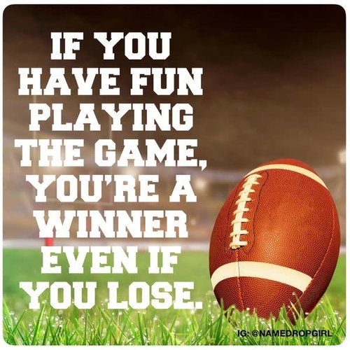Football Having Fun Sticker Quote Football Having Fun Sticker Quote