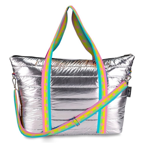 Metallic Puffer Weekender Tote Metallic Puffer Weekender Tote