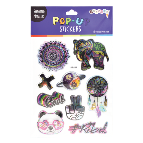 Psychedelic Pop Up Stickers Psychedelic Pop Up Stickers