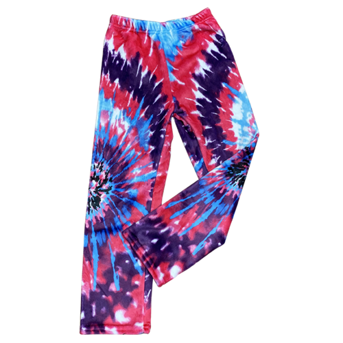 New Tie Dye Fuzzy Pants New Tie Dye Fuzzy Pants
