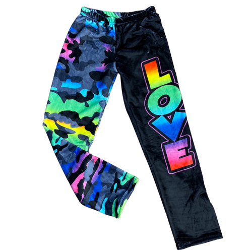 Neon Camo Fuzzy Pants Neon Camo Fuzzy Pants