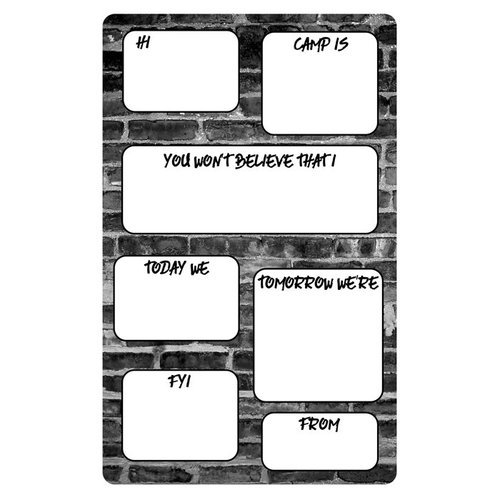 Brick Wall Fill-In Notepad Brick Wall Fill-In Notepad