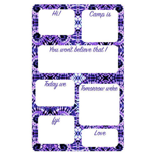 Purple Swirl Fill-In Notepad Purple Swirl Fill-In Notepad