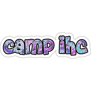 Tie Dye Camp Name Cling Its