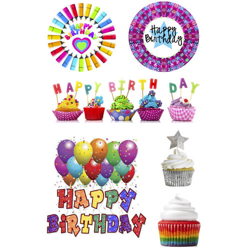 Happy Birthday Cling-Its Happy Birthday Cling-Its