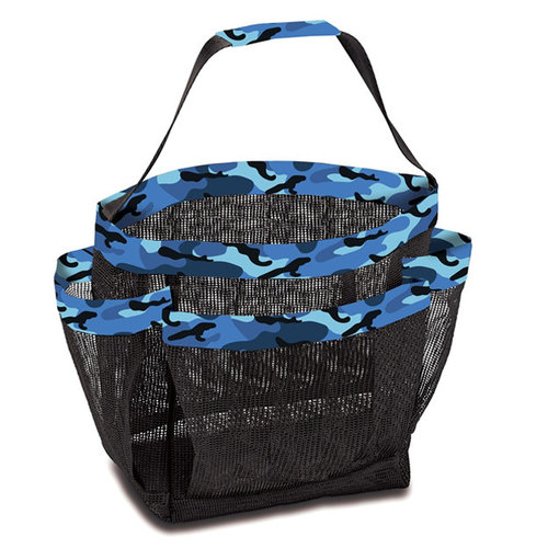 Blue Camo Mesh Shower Caddy Blue Camo Mesh Shower Caddy