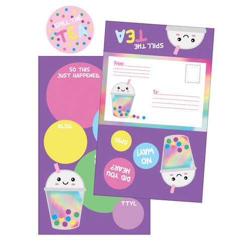 Bubble Tea Foldover Cards Bubble Tea Foldover Cards