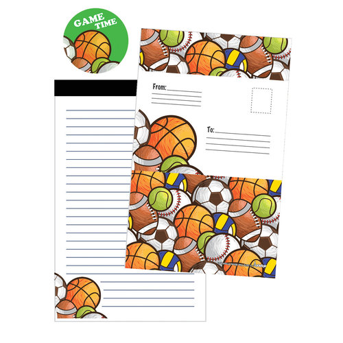 Sports Ball Game Time Foldover Cards Sports Ball Game Time Foldover Cards