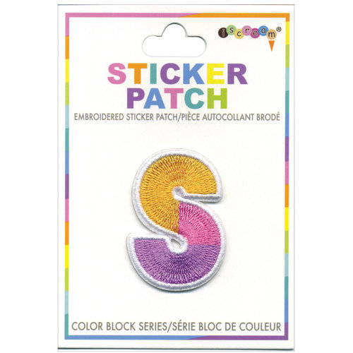 Color Block Letter Patch Color Block Letter Patch