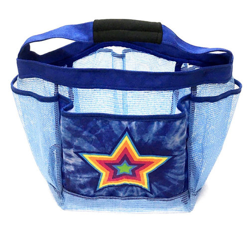 Blue Tie Dye Star Shower Caddy Blue Tie Dye Star Shower Caddy
