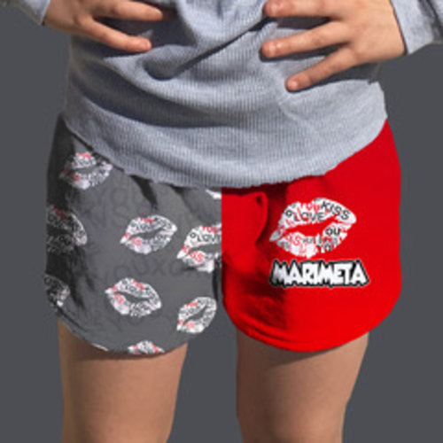 Camp Marimeta Lips Fuzzy Shorts Camp Marimeta Lips Fuzzy Shorts