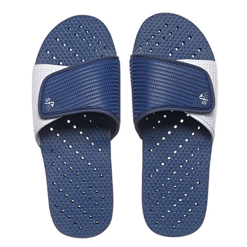 Navy and White Showaslides Navy and White Showaslides