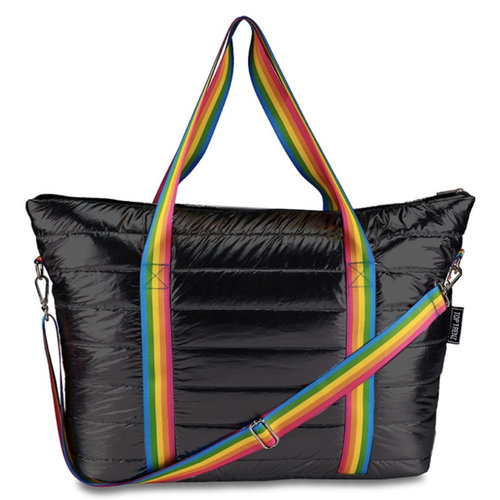 Metallic Puffer Weekender Tote Metallic Puffer Weekender Tote
