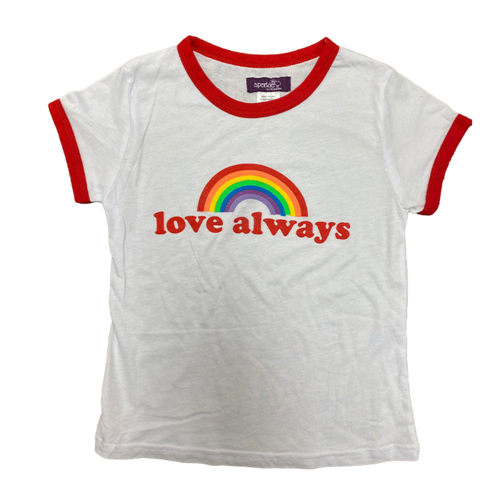 Love Always Rainbow Ringer Shirt Love Always Rainbow Ringer Shirt