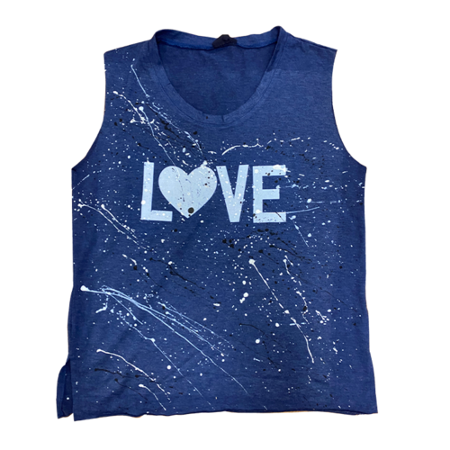 Love Splatter Cropped Tee Love Splatter Cropped Tee