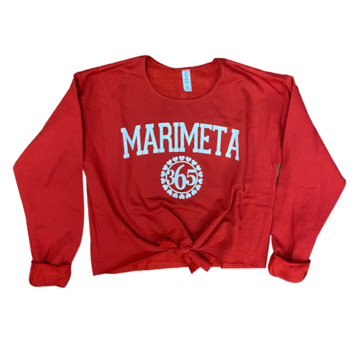 Camp Marimeta 365 Tie Front Sweatshirt Camp Marimeta 365 Tie Front Sweatshirt