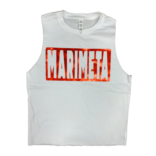 Camp Marimeta Shiny Camp Box Cut Tank Camp Marimeta Shiny Camp Box Cut Tank