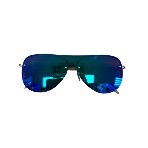 Blue Frameless Sunglasses Blue Frameless Sunglasses