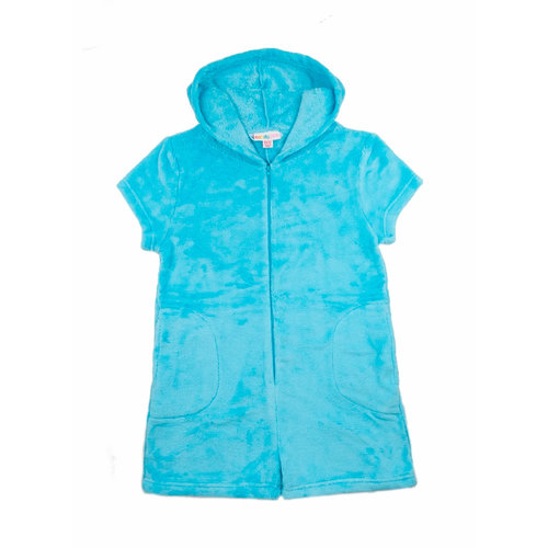Teal Fuzzy Romper Teal Fuzzy Romper