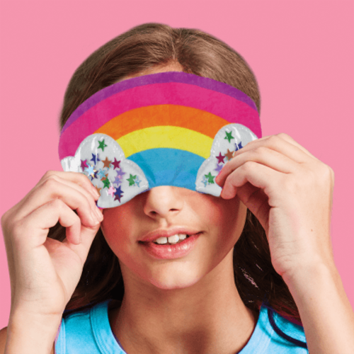 Rainbow Fleece Eye Mask Rainbow Fleece Eye Mask