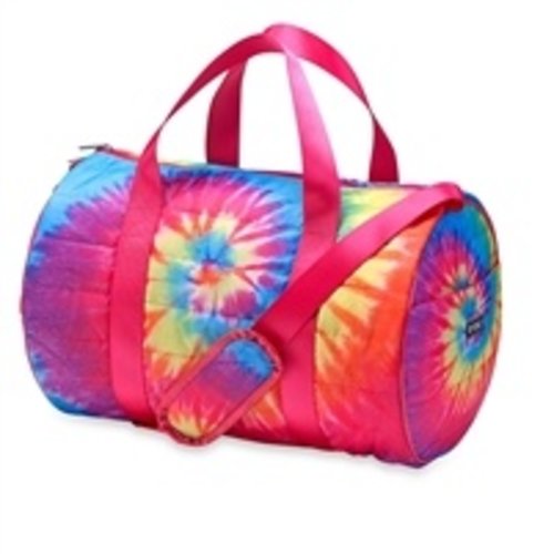 Purple Pink Yellow Turquoise Puffer Duffel Bag Purple Pink Yellow Turquoise Puffer Duffel Bag