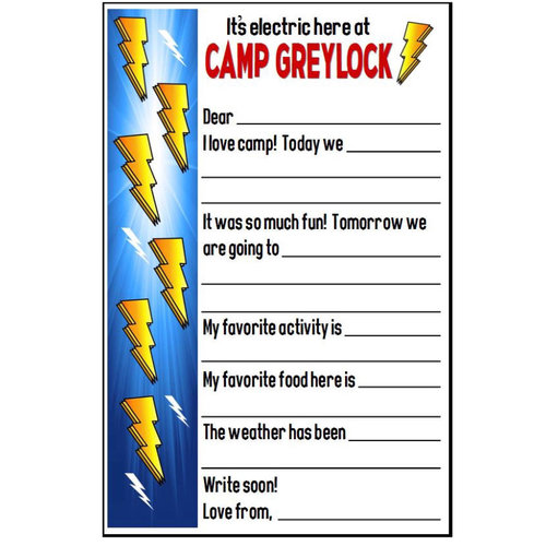Electric Bolts Fill-In Notecards Electric Bolts Fill-In Notecards